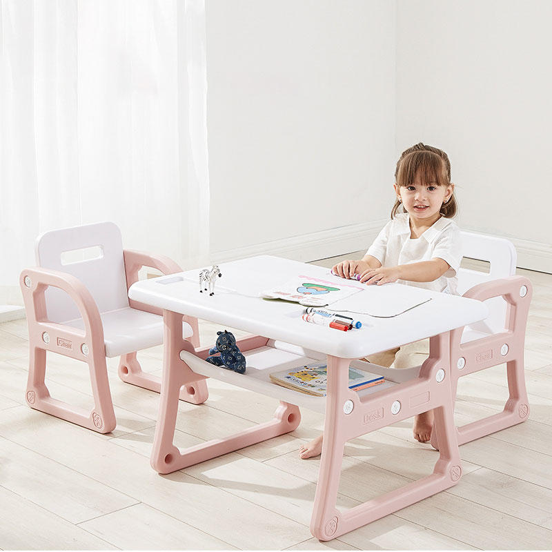 Kindergarten Adjustable Comfortable Kids Furniture Study Table Children Study Table Kids Desk Chair Set