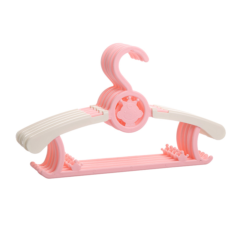 Baby Clothes Hanger Stand Plastic Kids Hanger Pink Baby Cloth Hanger