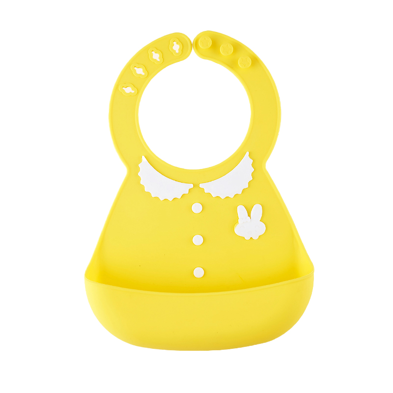 Bpa Free Waterproof Silicone Baby Bib Tpe Adjustable Baby Bibs