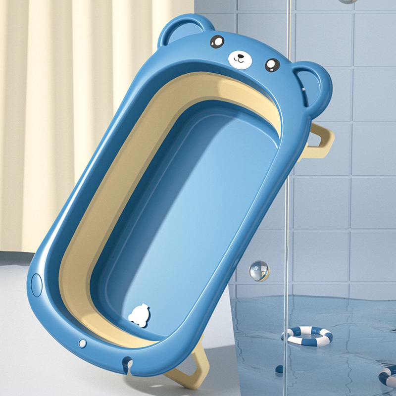 Folding  convenient for small babies bath tub Adjustable kids enjoying bathroom bath tub